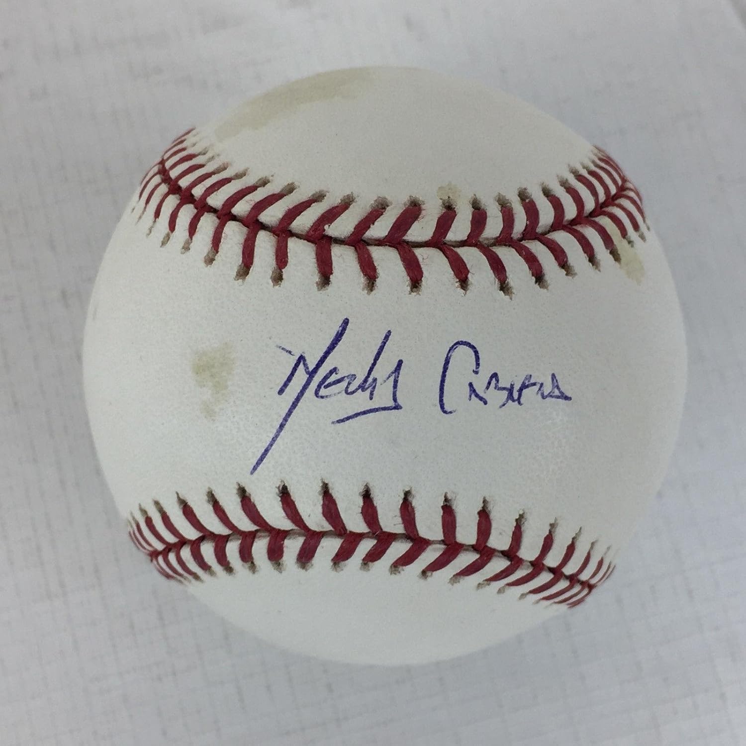 Melky Cabrera Signed oml Baseball Autograph Steiner coa Autographed