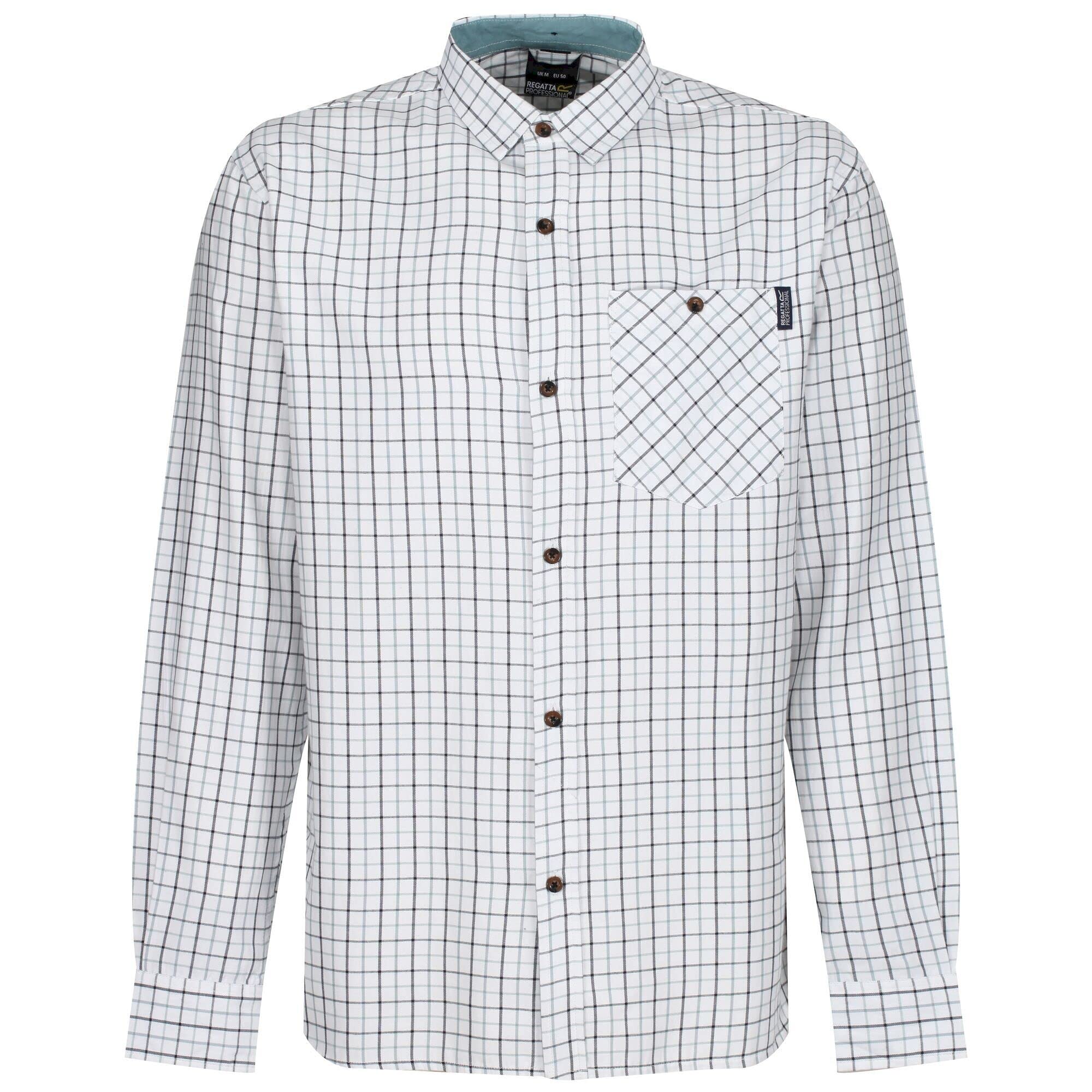 Regatta Mens Professional Tattersall Check Shirt, Green, XXL EU