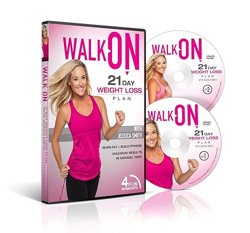 Walk On 21 Day Weight Loss Plan 2 Disc Set DVD with Jessica Smith