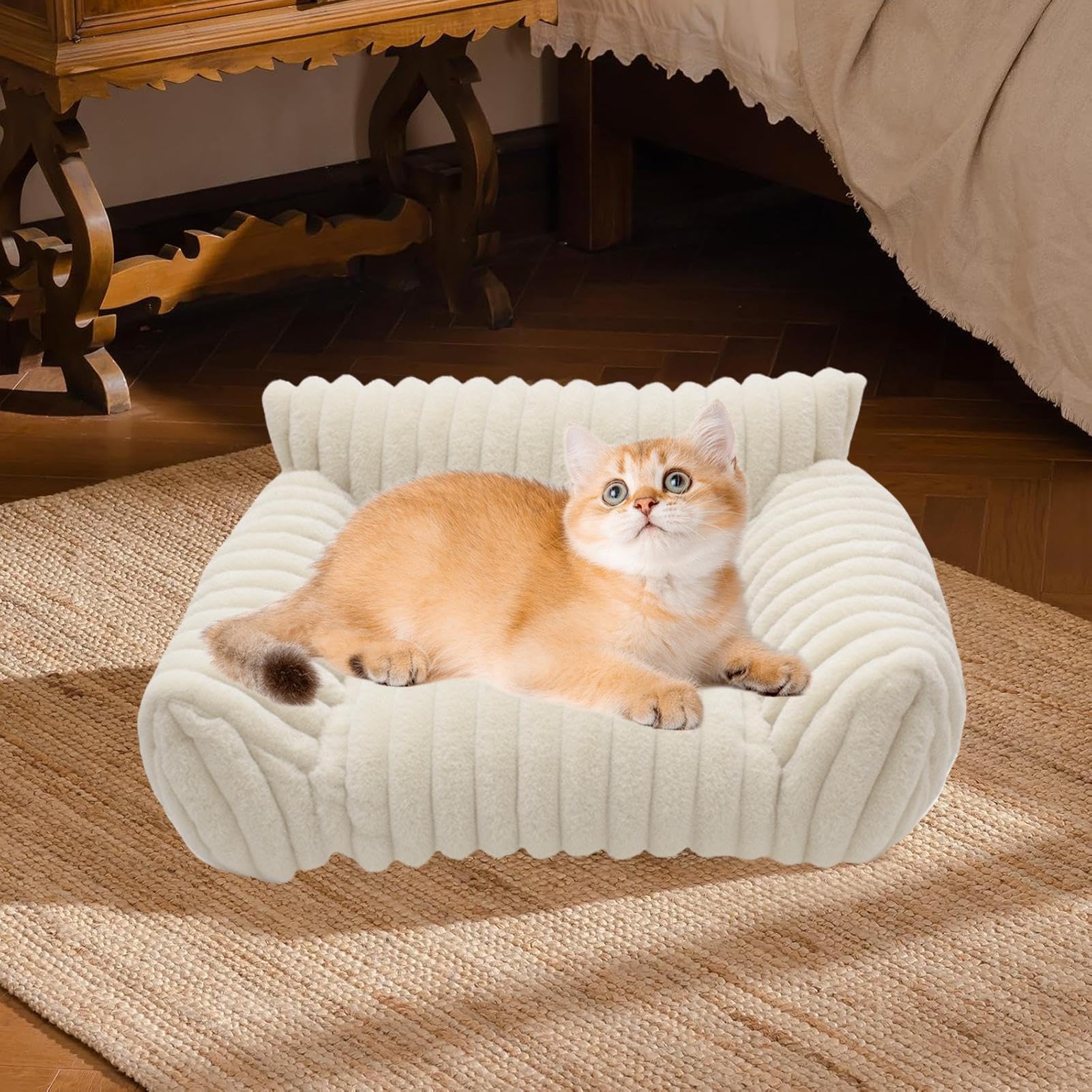 Sofá para Gatos | Sofá para Mascotas De Interior,Cómodo Cama Elevado para Gatos y Perros para Coche Dormitorio Apartamento Viaje Patio
