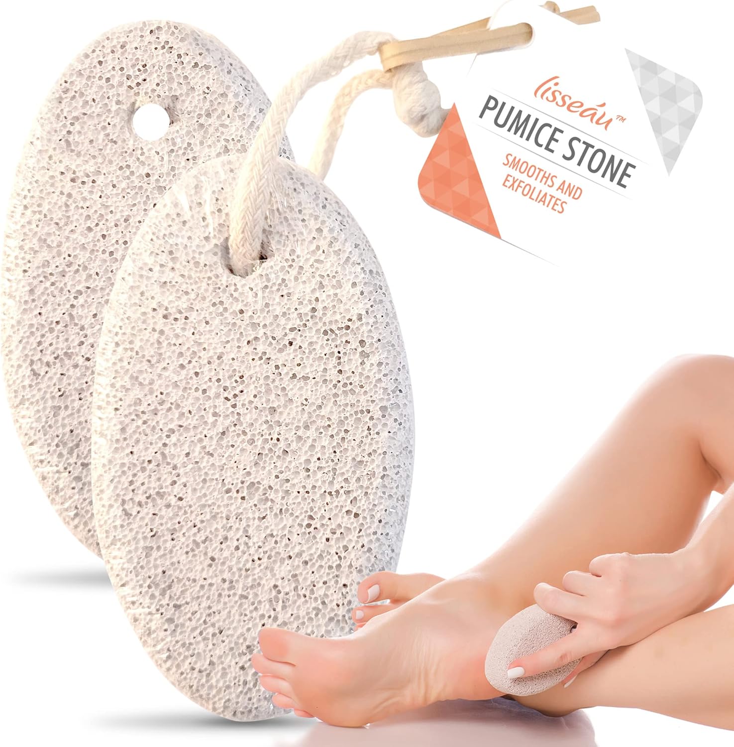 2pk Natural Pumice Stone for Feet Callus Remover Feet Scrubber Dead