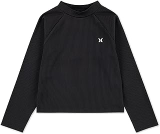 Long Sleeve Rash Guard Shirt Camisa de protección de Sarpullido para Niñas