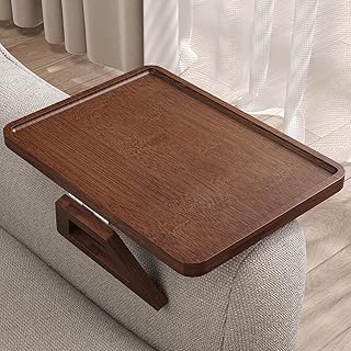 Danfoxer Couch Arm Tray,Bamboo Folding Sofa Tray,Sofa Armrest Tray Clip-On Couch Desk for Drinks,Snacks,Phone,Remote Contr... Price In India