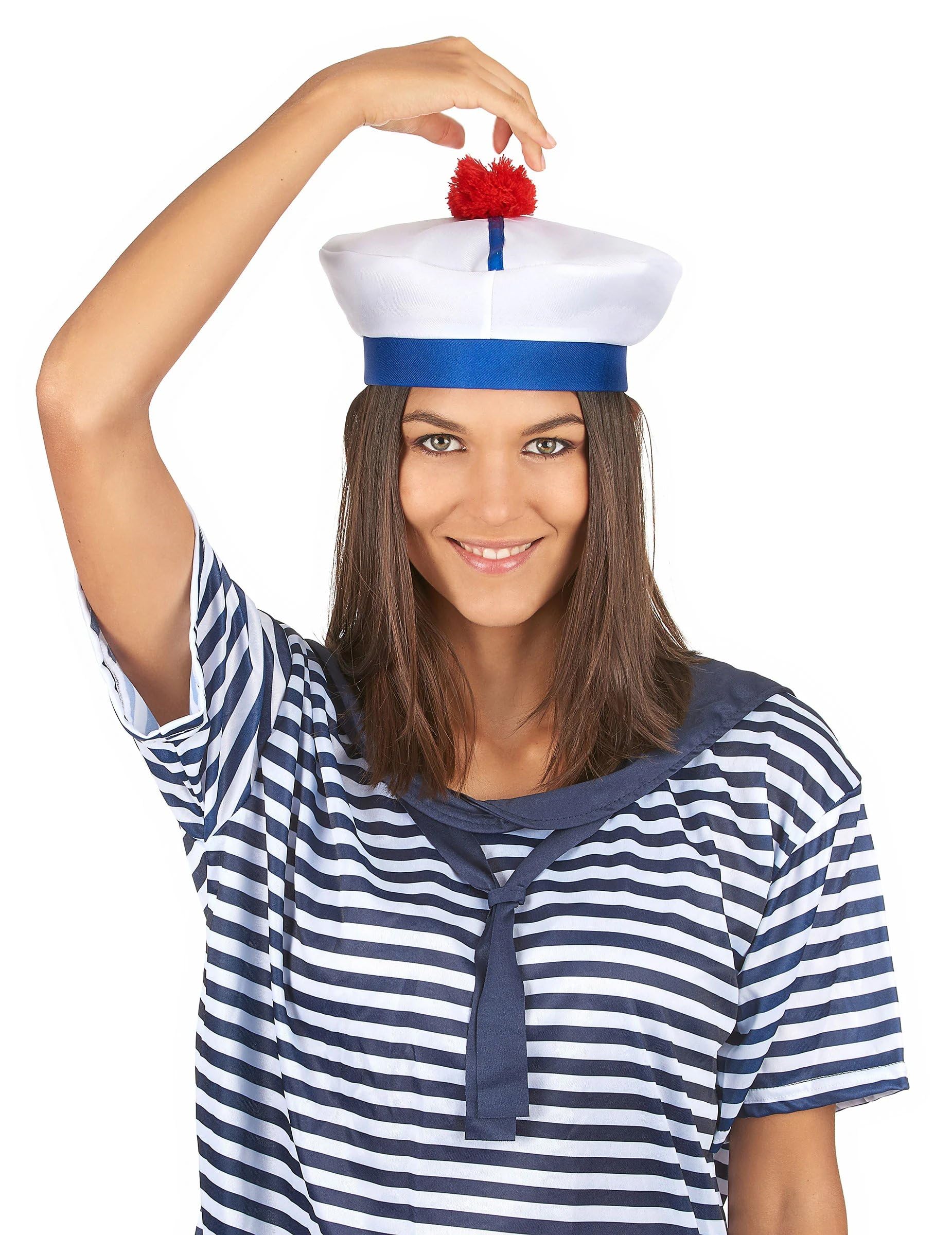 Costume Marin Femme XNIVUIS - Chapeau, Écharpe, Lunettes - Déguisement Capitaine Pour Halloween Ou Fête