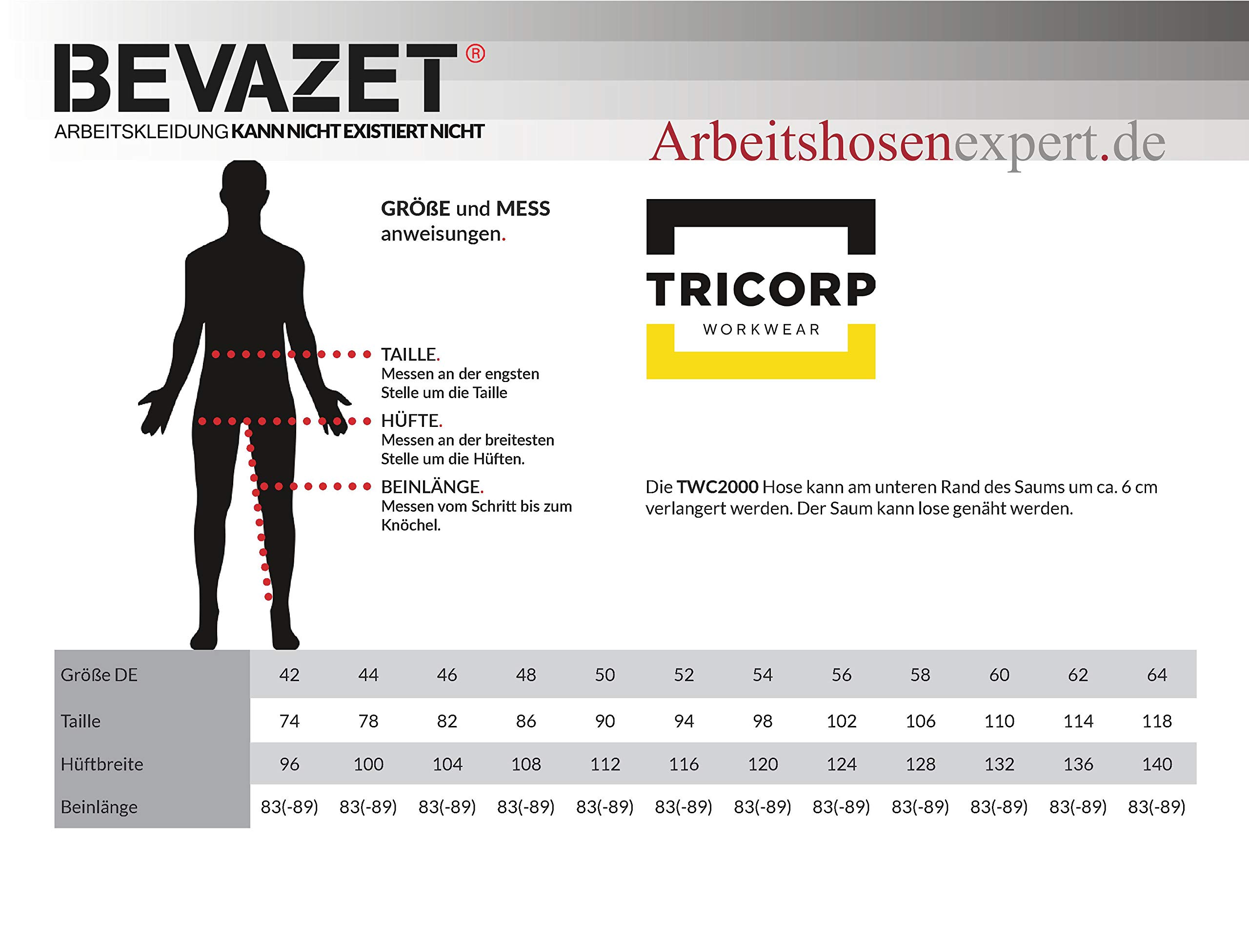Tricorp 502009 Workwear Canvas Cordura - Pantalón de trabajo (65% poliéster/35% algodón, 100% nailon (500D) Cordura, 300 g/m², gris oscuro, talla 44