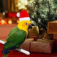 Vista 5 de Juego de 12 bufandas de gorro de pollo para mascotas, gorro de animal de Navidad, mini sombrero de Papá Noel, gorro de Navidad para mascotas