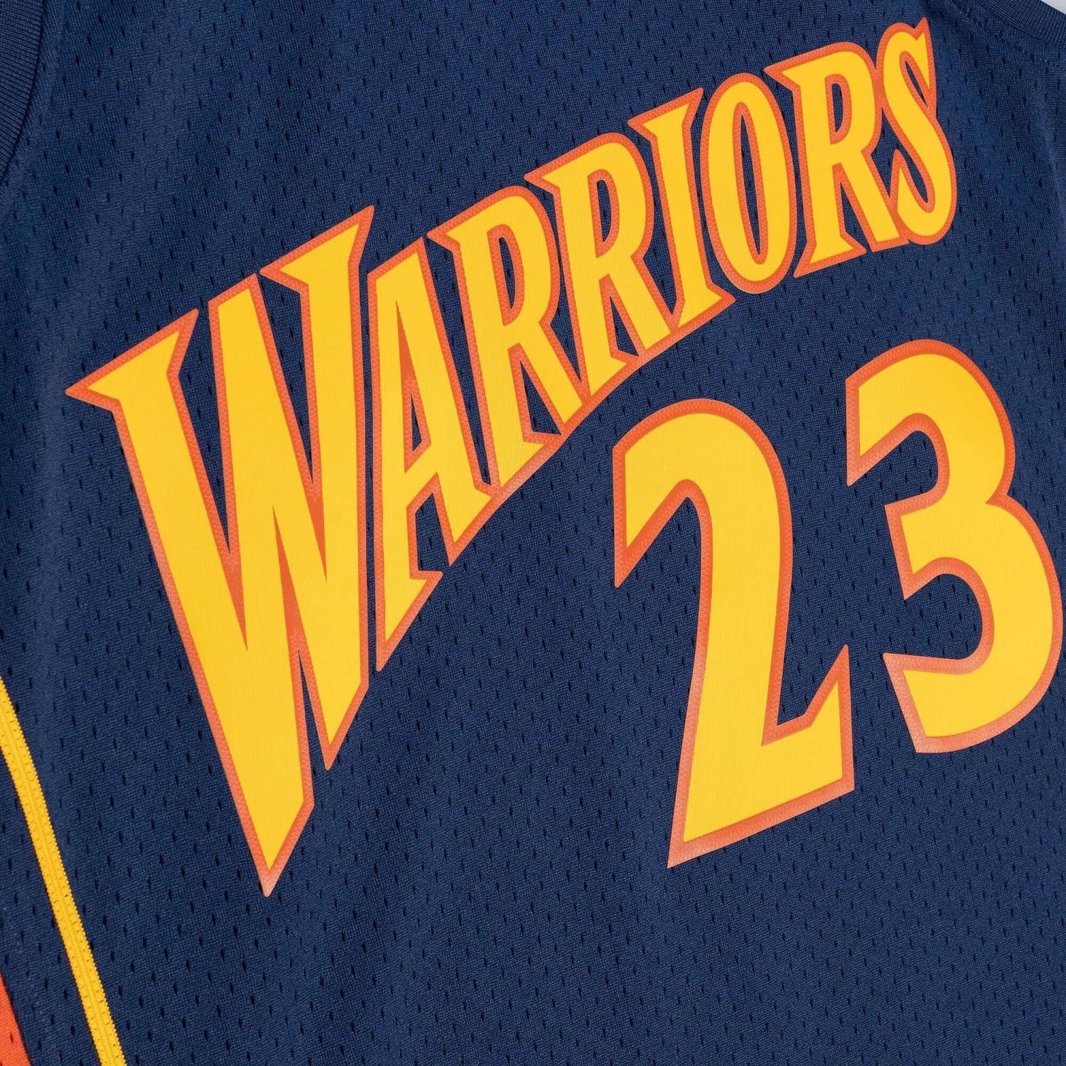 Mitchell & Ness Jason Richardson #23 Golden State Warriors 2002-03 Swingman NBA - Maglia da calcio, colore: Blu navy, blu navy, XL