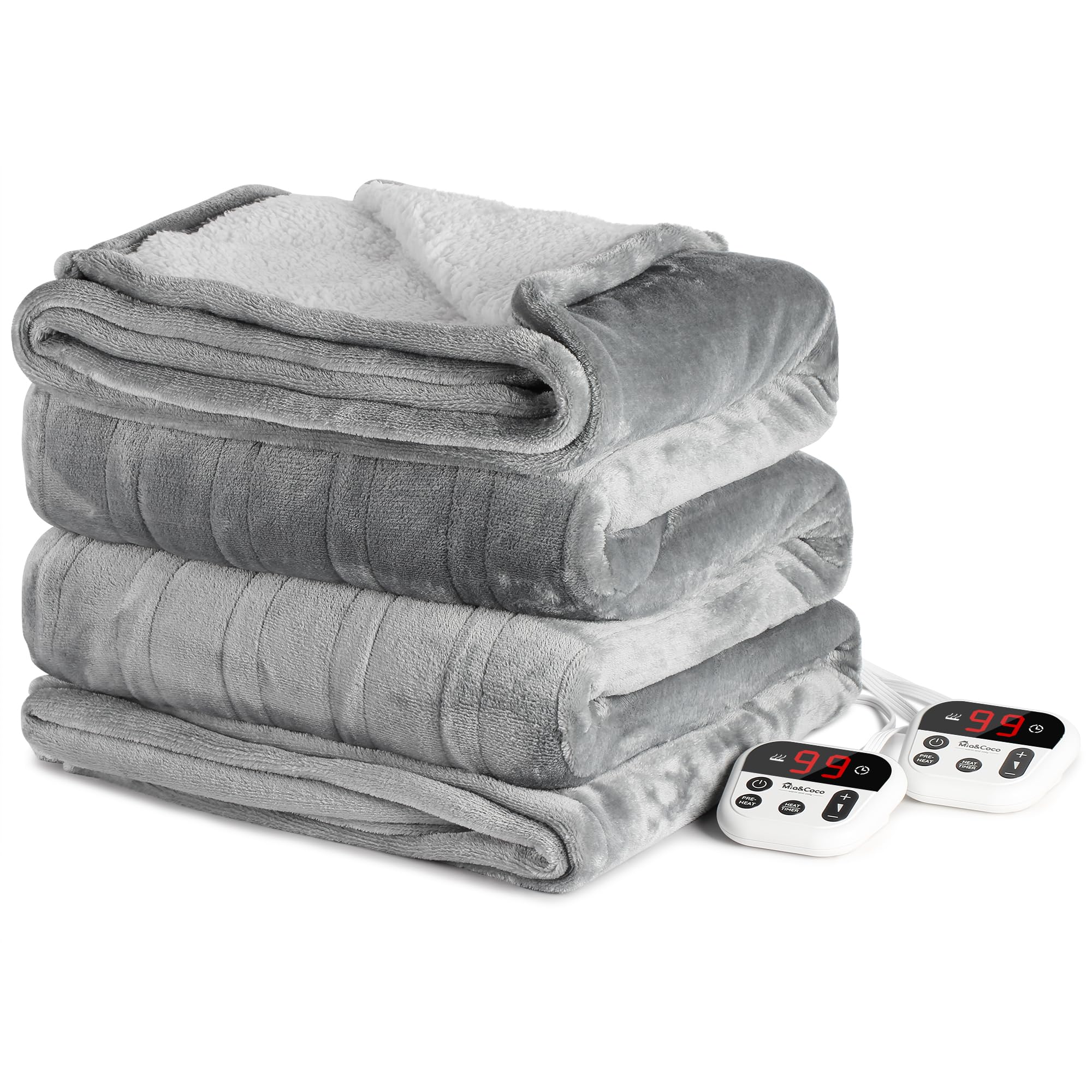 Mia&Coco Electric Heated Blanket, King Size, 90