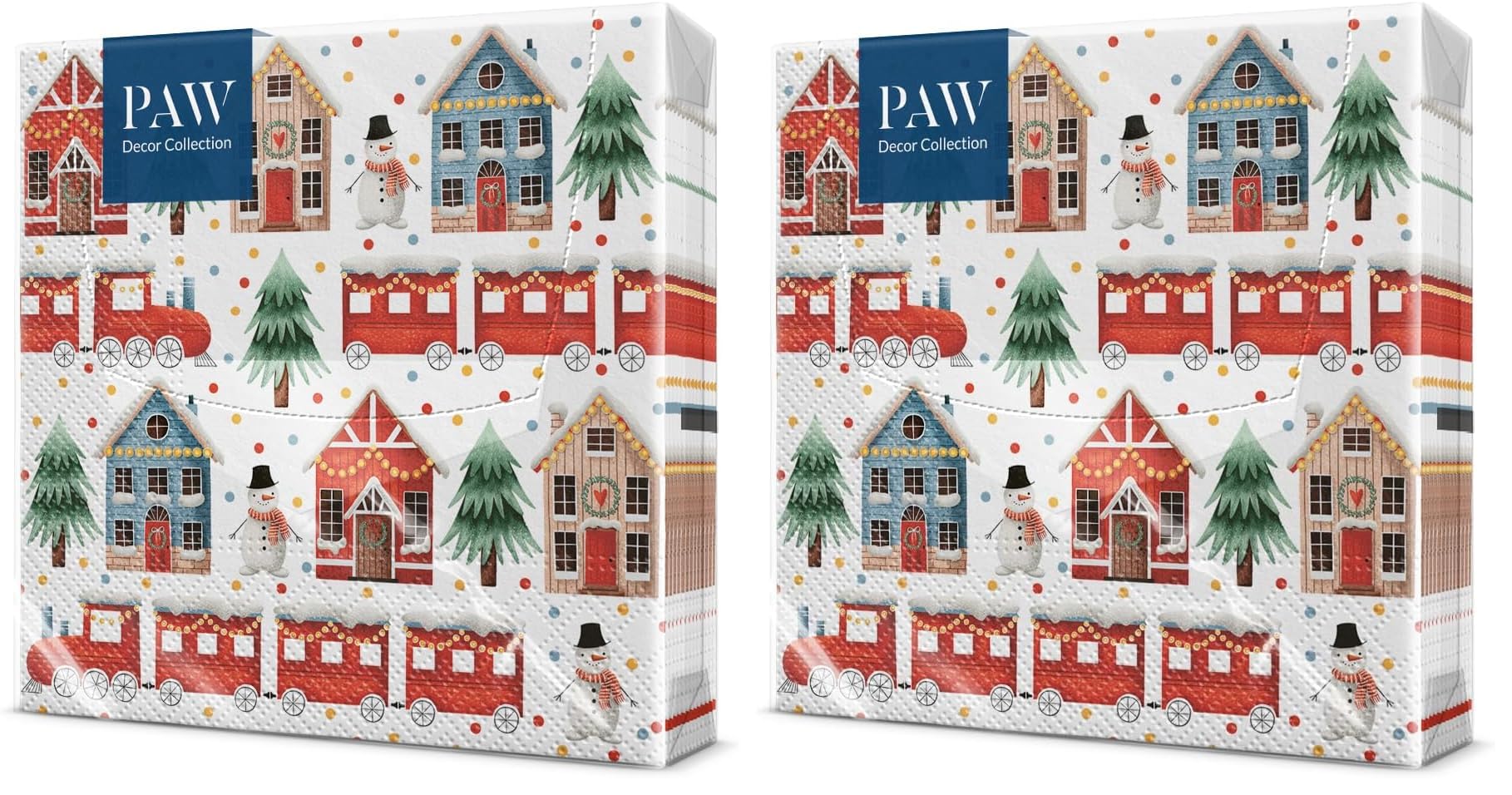 PAW - Servilletas de Papel 3 Capas (33 x 33 cm) | 20 Unidades | Servilletas de Navidad con motivos invernales y navideños | Ideales para la mesa festiva | Color: Christmas Atmosphere — view 44