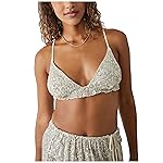 Free People Gold Rush Bralette Silver Combo LG (Women's 12)