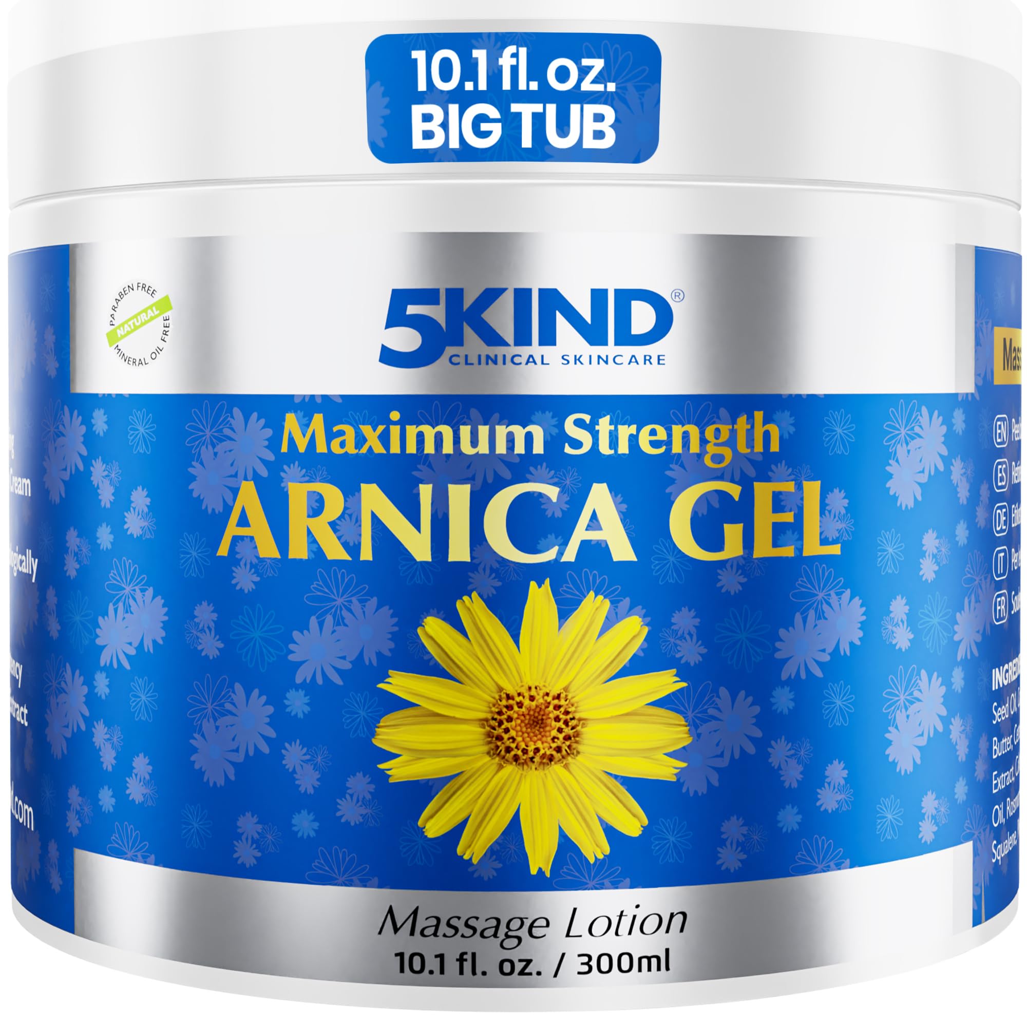 Amazon.com: 5kind Maximum Strength Arnica Bruise Gel 10.1 Fl Oz