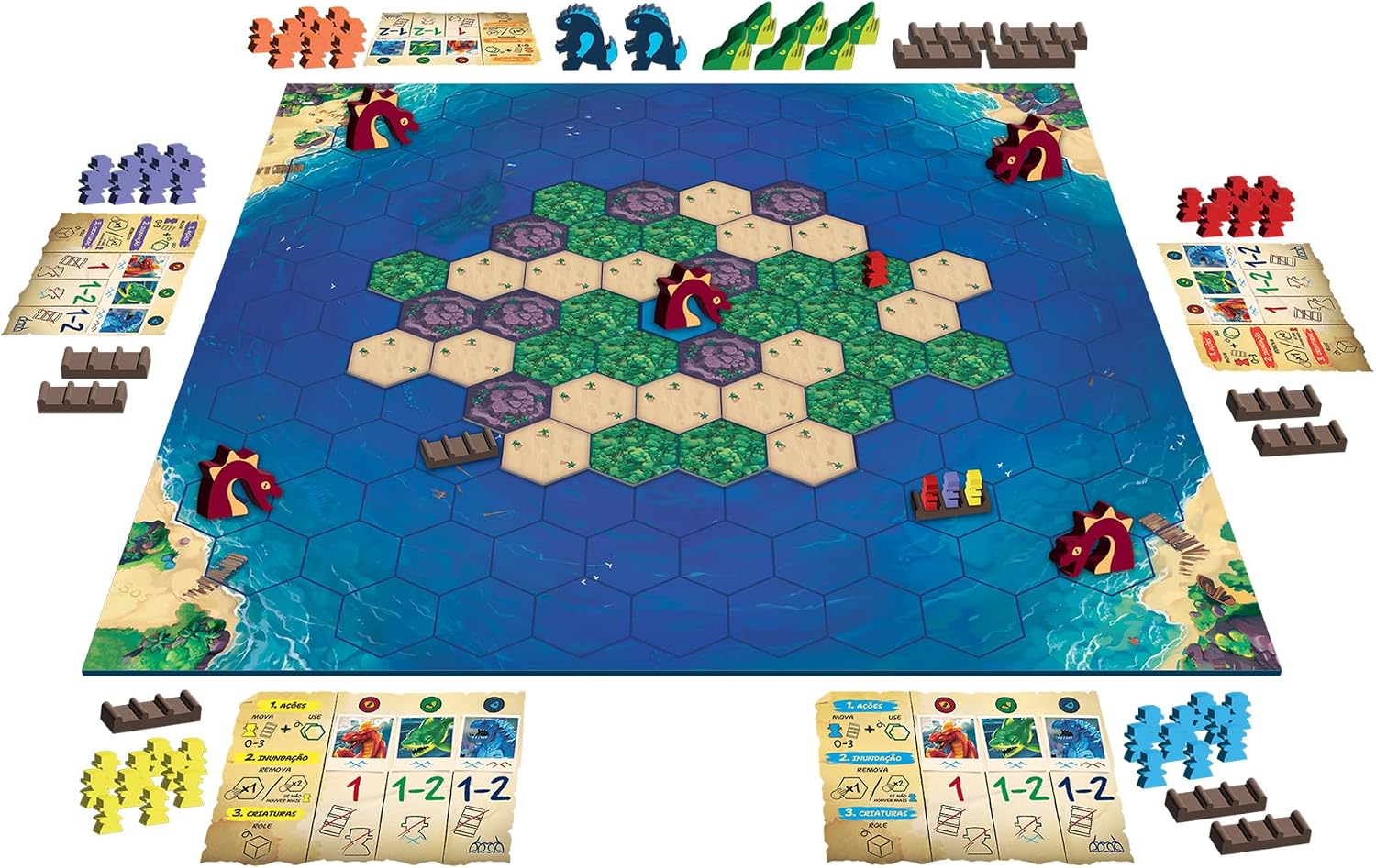 Galápago, Survive: The Island (Edição Revisada), Familia, 8 anos, partidas de até 45 min. Galápago, Survive: The Island (Edição Revisada), Familia, 8 anos, partidas de até 45 min.