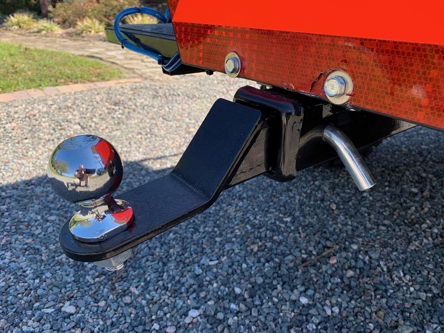 ECOTRIC Golf Cart Universal Rear Hitch with 2" Receiver for Step on Back Compatible with Club CAR EZGO Yamaha