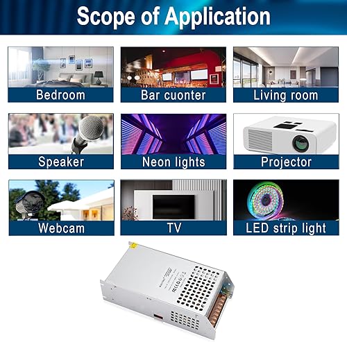 Miniatura 7 de DC 24V 41.6A 1000W Fuente de alimentación conmutada SMPS AC 110V220V-DC 24V Adaptador de transformador, para equipos médicos, CNC, proyecto
