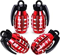 Vista 30 de 6 piezas tapas de válvula de neumático, cubiertas universales de válvula de neumático de aleación de aluminio para automóviles, camiones, SUV, Negro