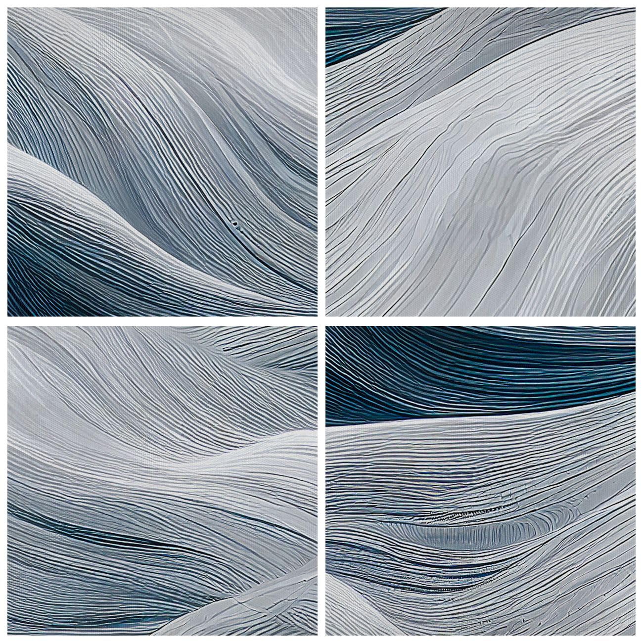 Lienzo Decorativo 120x50cm Moderno Panorámico Abstracto Pastel - 5979
