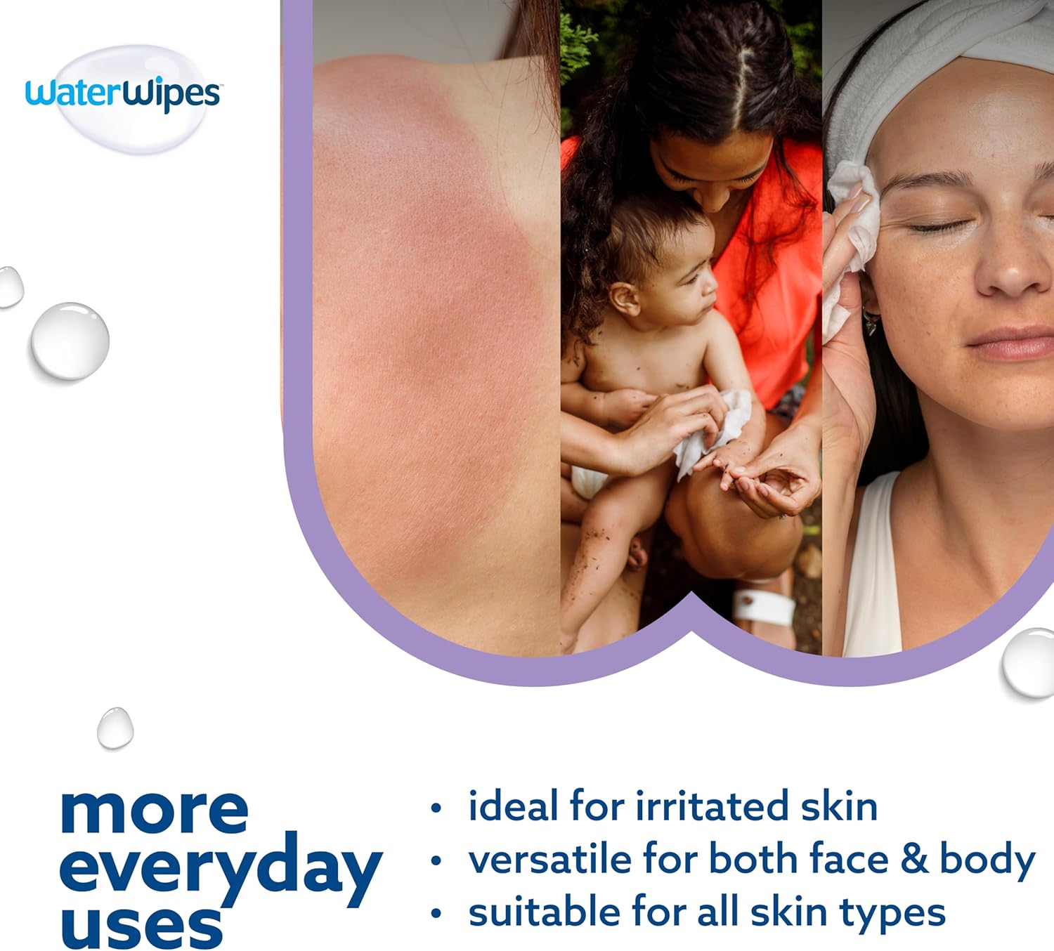 Sensitive+ Hydrating Boost Wipes, 3-In-1 Cleans, Cares,