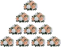 Vista 55 de BLOSMON Bolas de Flores para Bodas, Centros de Mesa de Rosas, 2 Piezas, Flores Artificiales Negras, Bolas Florales Colgantes, Decoración de Arreglos