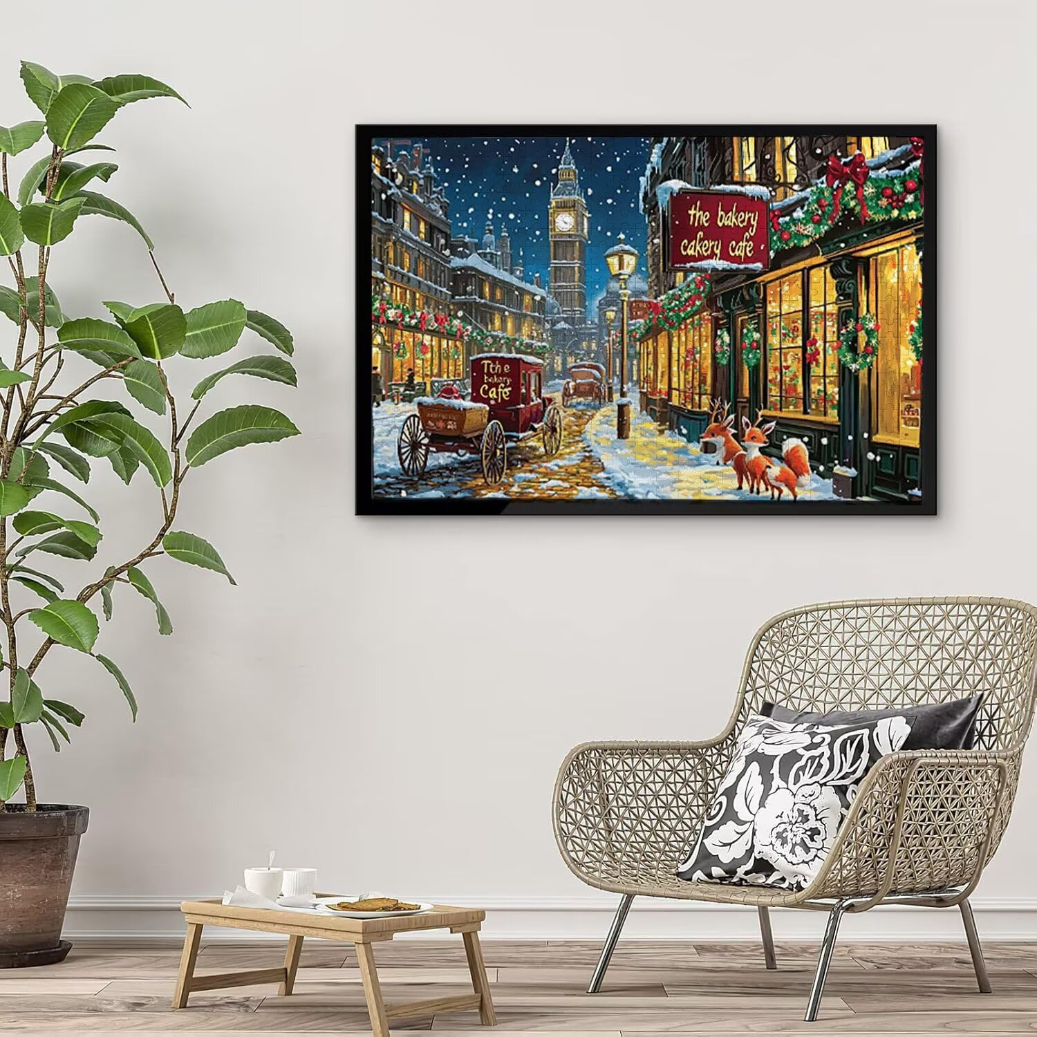 Puzzle in Legno per Adulti 1500 Pezzi | Londra Street View| Giocattoli Educativi | Puzzle Adulti E Famiglie Decor | Dimensione Di 87x57cm | Regalo Adultis | Regali Natale (Formato: 34.8x22.8in) o-466