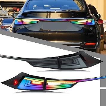 LED Tail Lights Assembly Compatible with Lexus IS250 IS350 IS300 IS200t ISF 3IS 2014-2016 2017-2020 Start-up Animation Sequential Turn Signal Rear Lamps Accessory