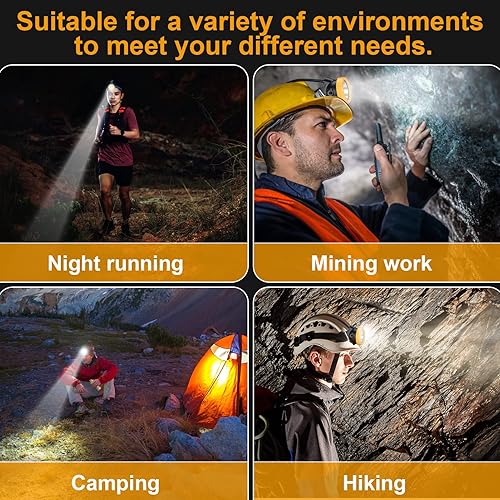 Miniatura 4 de Luz de minería de seguridad, 8000 mAh, linterna de mina LED, sombrero duro accesible KL8M (H) a prueba de explosiones impermeable para minería,