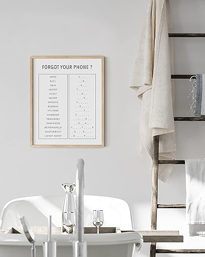 Miniatura 11 de HAUS AND HUES Decoración Divertida de Baño – Arte de Pared de Barba y Mullet, Letrero Humorístico de Baño, Impresión de Pared Divertida para Baño o