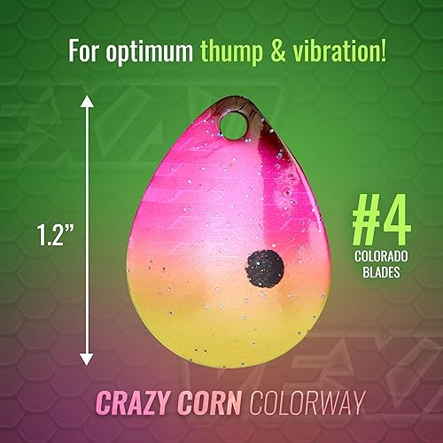 Miniatura 5 de Vexan Glow Walleye Spinner Rig - Worm Harnesses for Walleye Fishing, Live Bait Rigs - Crawler Harness for Walleye - Walleye Fishing Lures