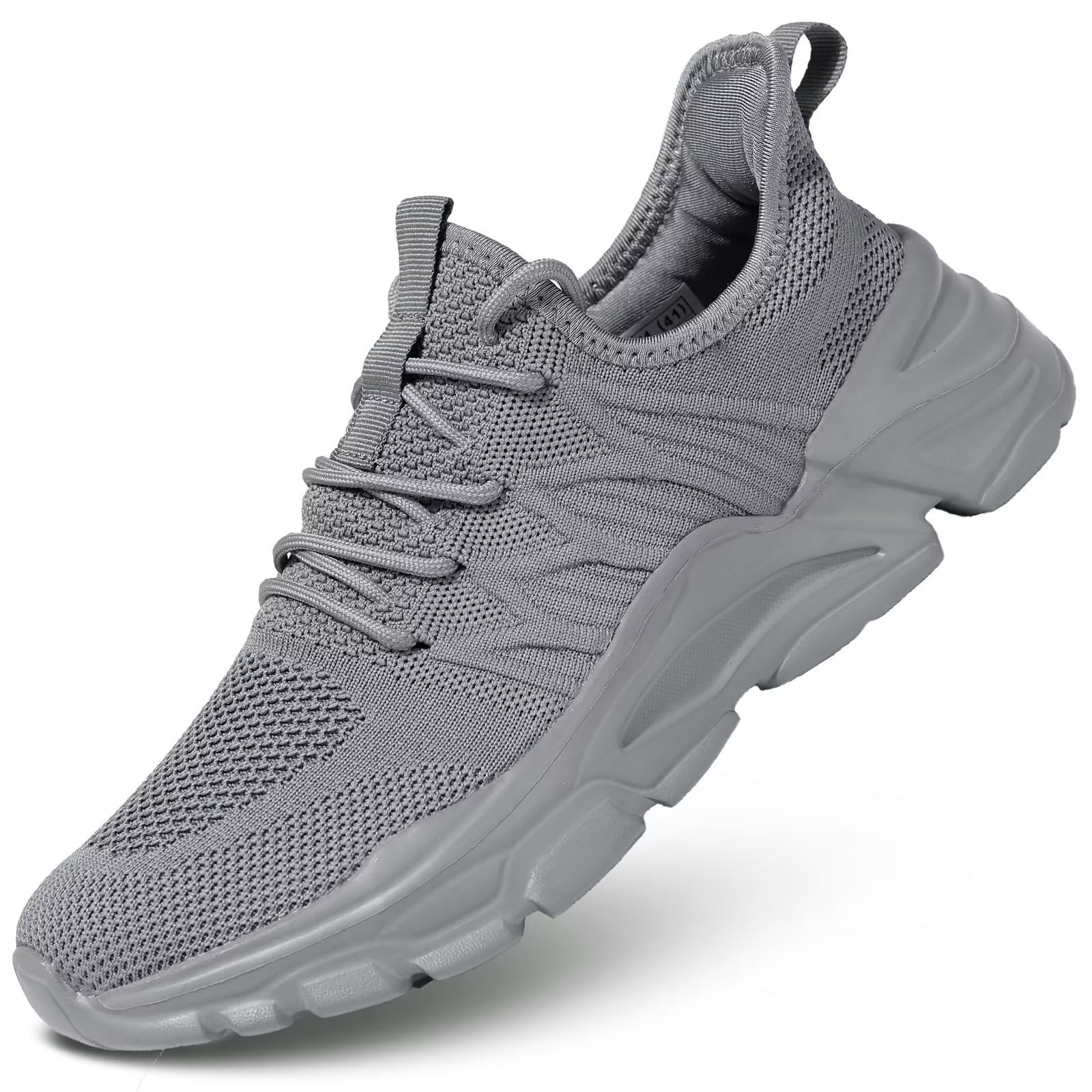 Socviis Mens Slip On Running Shoes Athletic Walking Trainers Lightweight Breathable Mesh Tennis Sneakers