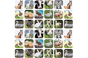 Seajan 600 Pcs Farm Animal Stickers for Kids