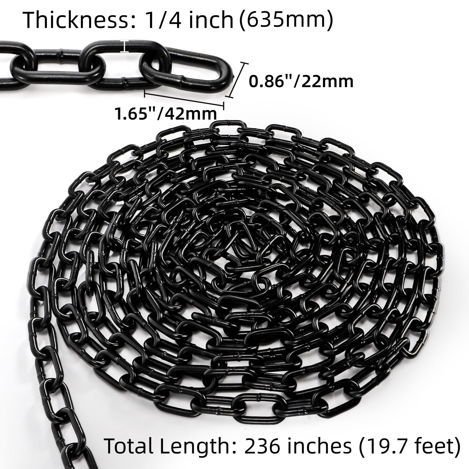 Heavy Duty Chain Link - 19.7ft Porch Swing Chain -2