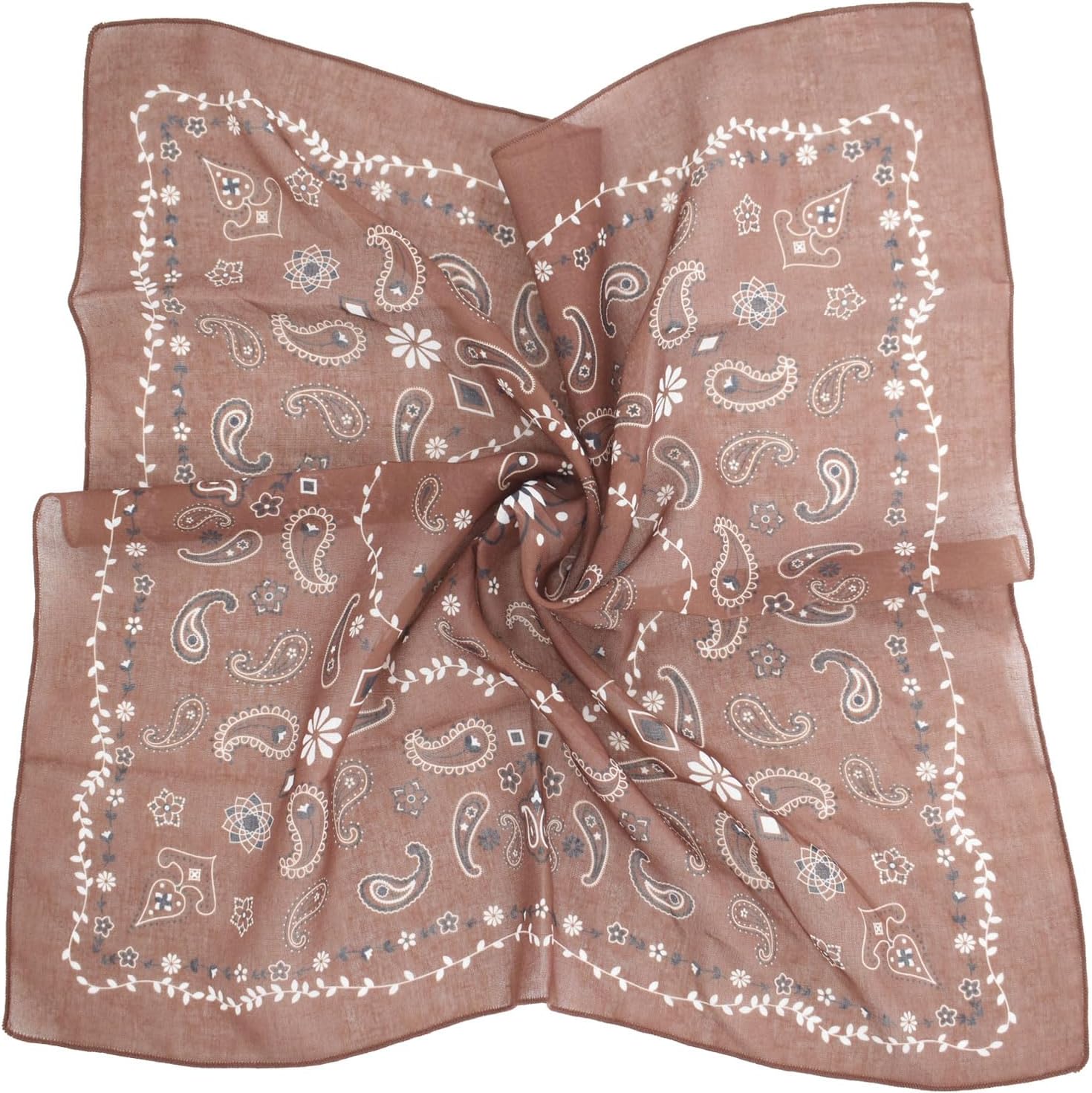 Square Satin Head Scarf for Women Silk Feeling Cotton Scarf Hair Bandana Neck Scarf for Girls - Image 3