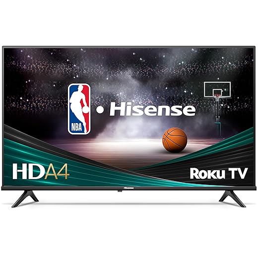 Hisense 32-Inch Class A4 Series HD 720p Smart Roku TV with Alexa Compatibility (32A4HNR) - Dolby Audio, Slim Bezel Design, Google Assistant