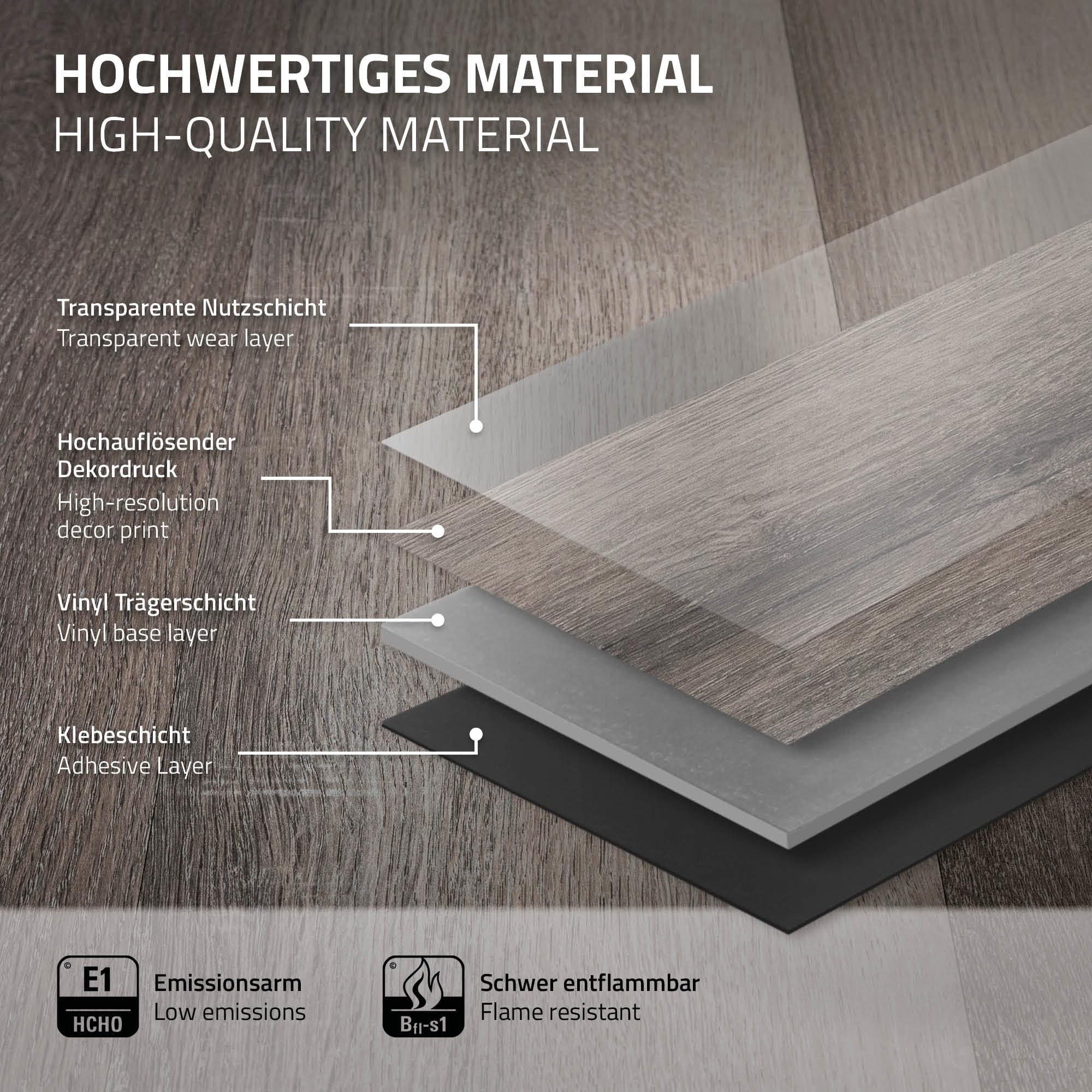 ML-Design Suelo Vinílico Adhesivo de PVC 11,15 m² Color Pino Gris Grosor 2mm Planchas de Vinilo Autoadhesivas 91,5x15,3cm 80x Láminas Aspecto Madera Antideslizante Impermeable Fácil Instalación