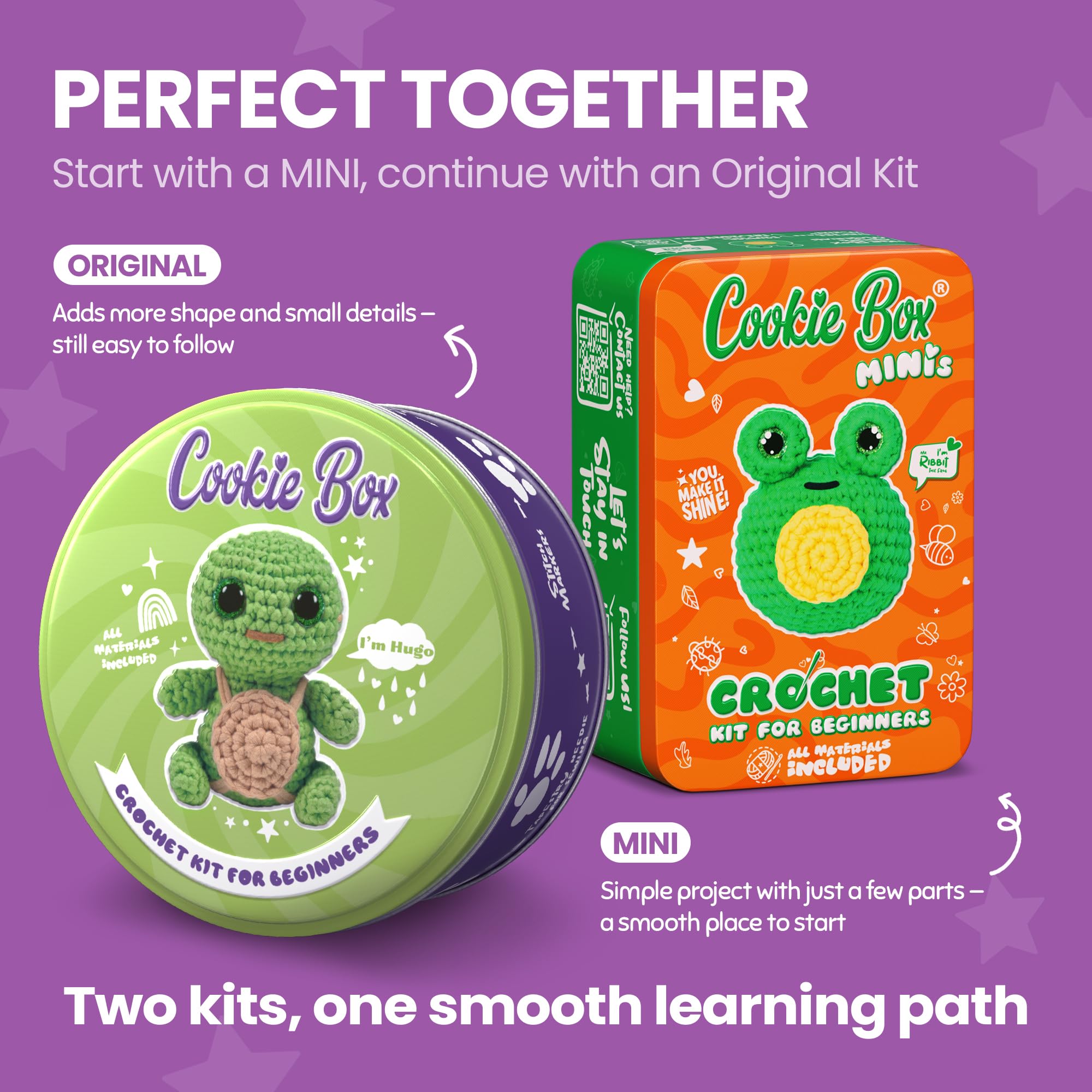 Crochet Turtle Hugo Kit - Beginner Amigurumi -4