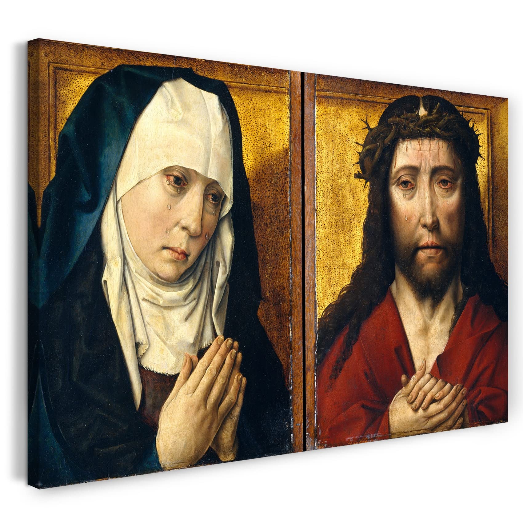 Printed Paintings Impresión sobre Lienzo (120x80cm): Copia póstuma del Taller después de Dieric B