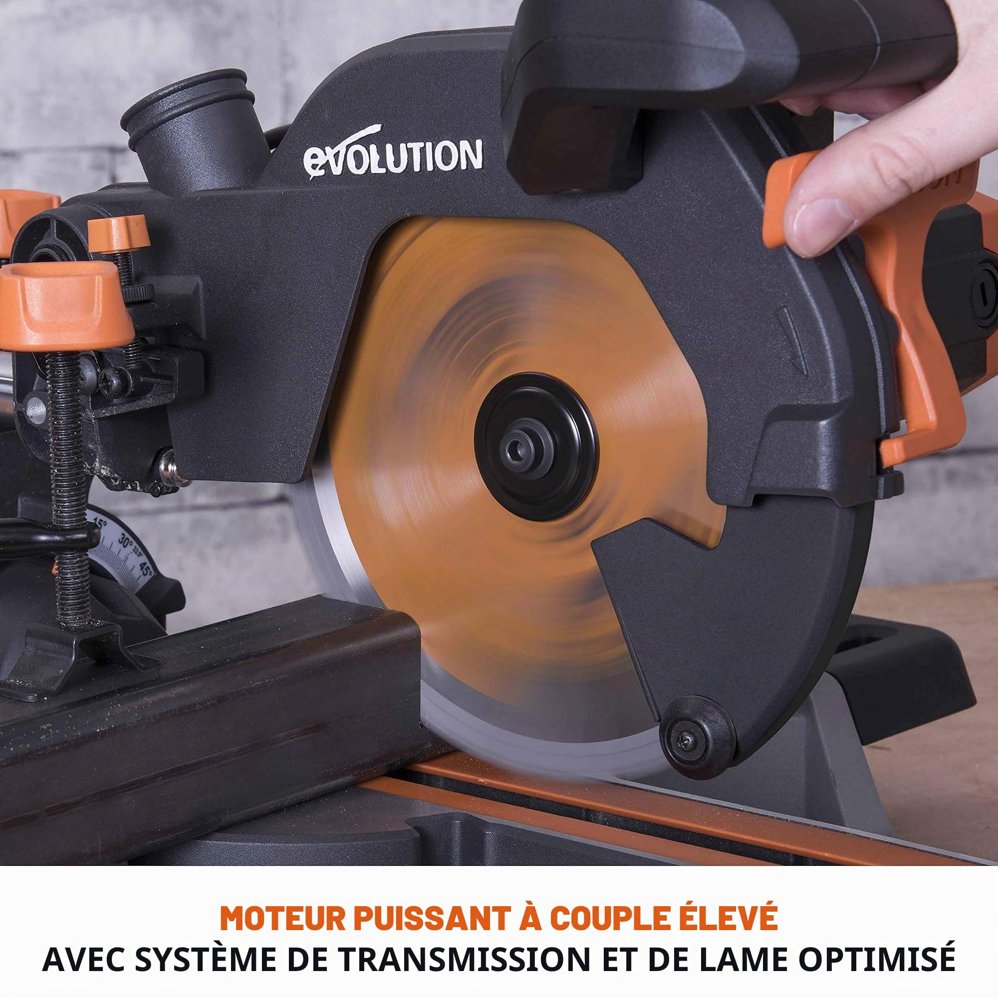 Evolution Power Tools - Scie à Onglets Coulissante Multi-Matériaux R210SMS+ avec le Pack Plus, 210 mm (230 V) (Lot de 2)