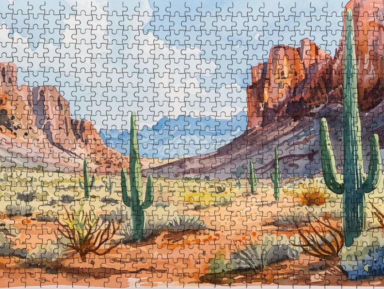 Clásicos Puzzle 4000 para Adultos, Desierto De Cactus LDYQS7-591