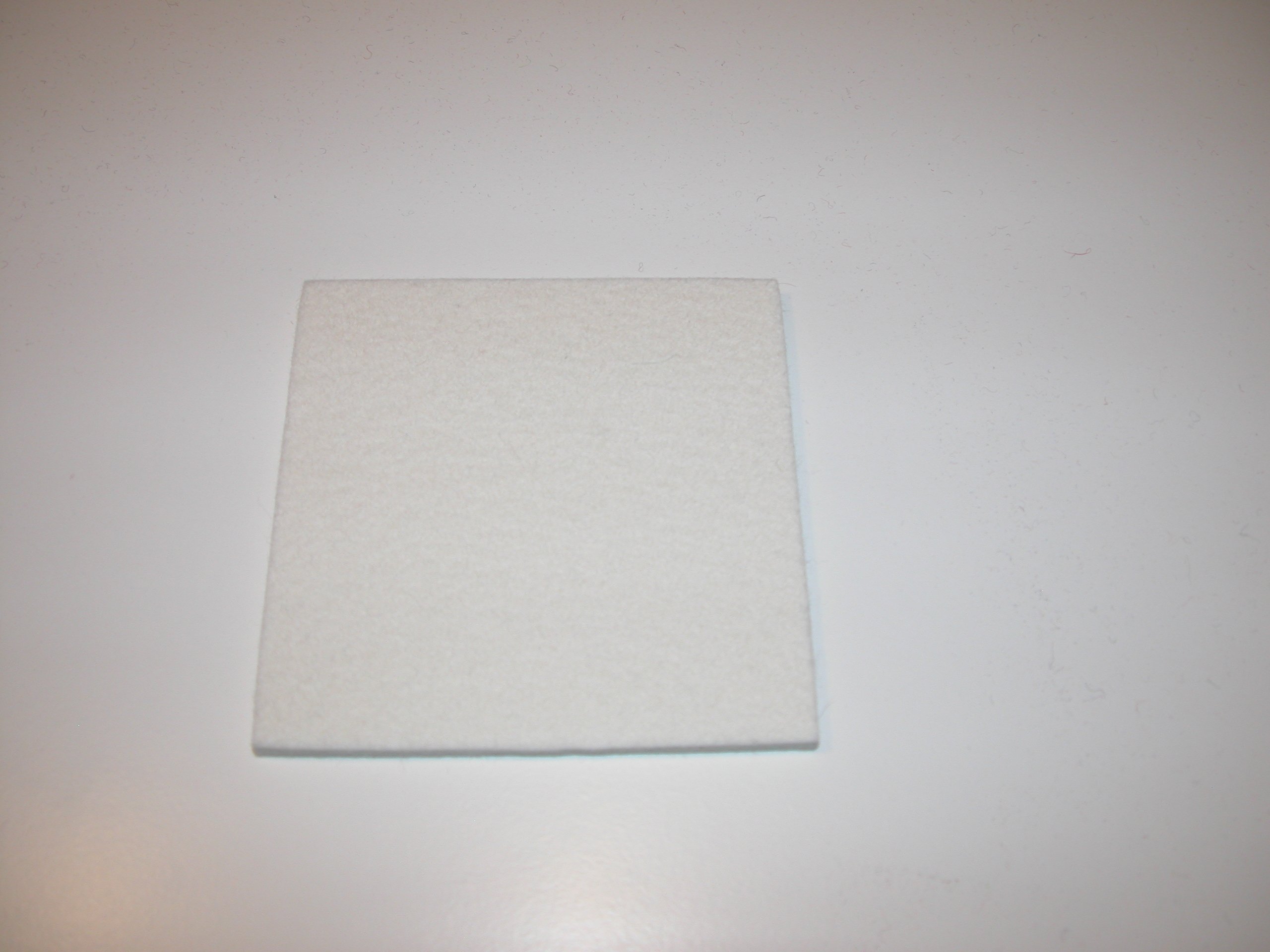 Daff 1622 Sottobicchiere, Feltro, Bianco, 10cm x 10cm
