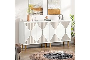 Tribesigns Modern White Entryway Cabinet