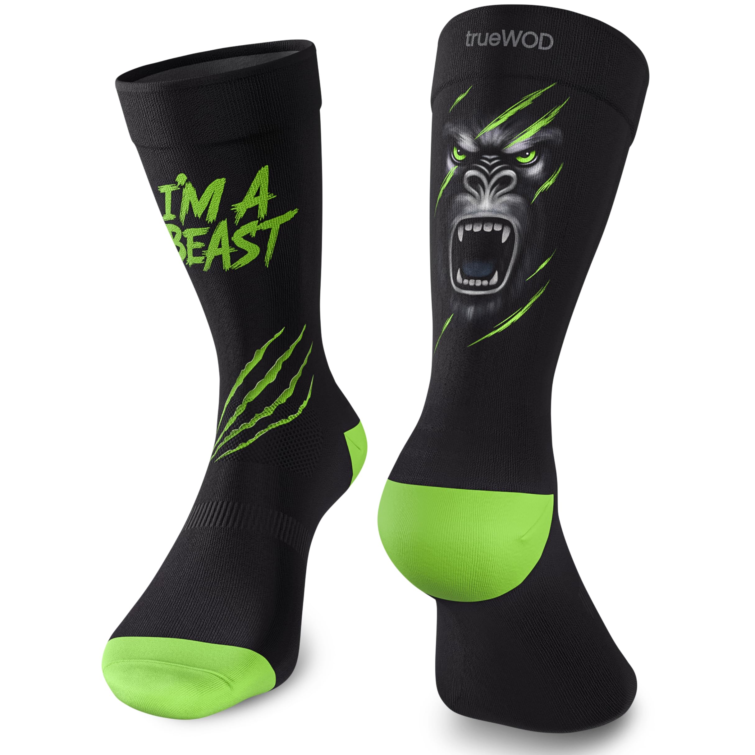 trueWOD Running Socks Men Women Crossfit Cycling Trail Running Padel Running Socks Sport Fun Anti-Blister Seamless Compression Breathable Lightweight Resistant — view 11