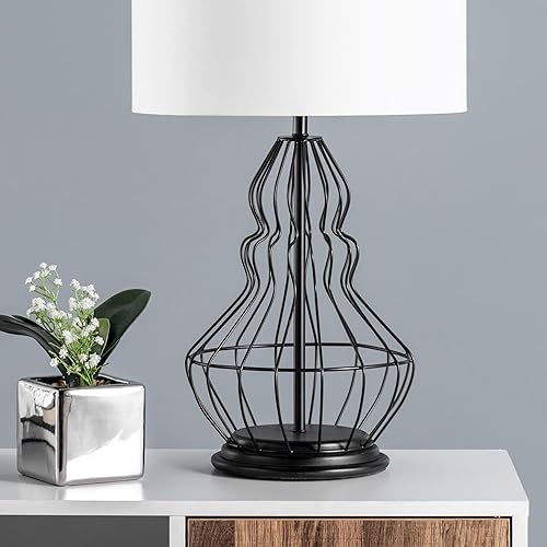 Miniatura 3 de nuLOOM Porter - Lámpara de mesa de hierro de 25 pulgadas, bronce