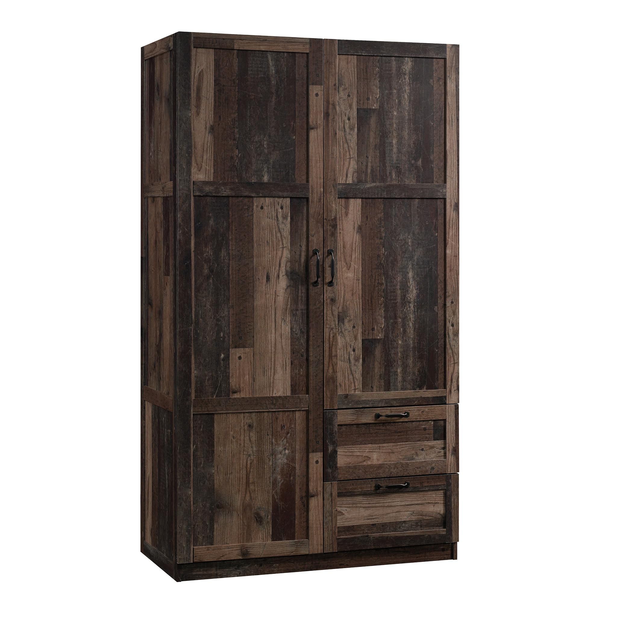 Sauder Miscellaneous Storage Wardrobe/Storage Cabinet/Pantry Cabinet, Reclaimed Pine Finish