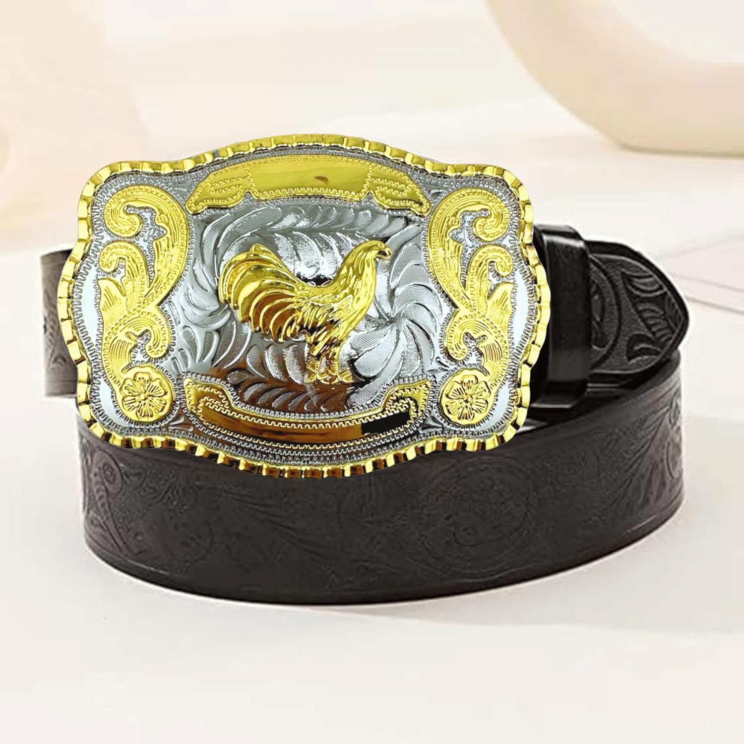 WMG Western Belt Buckles for men women - Rooster Belt Buckle - Rodeo Cowboy Belt Buckle - Fits Up to 2 Inch Belts - Image 5