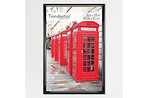 MCS 16x24 Inch Poster Frame, Black, High Gloss, Poster Frame for Wall...