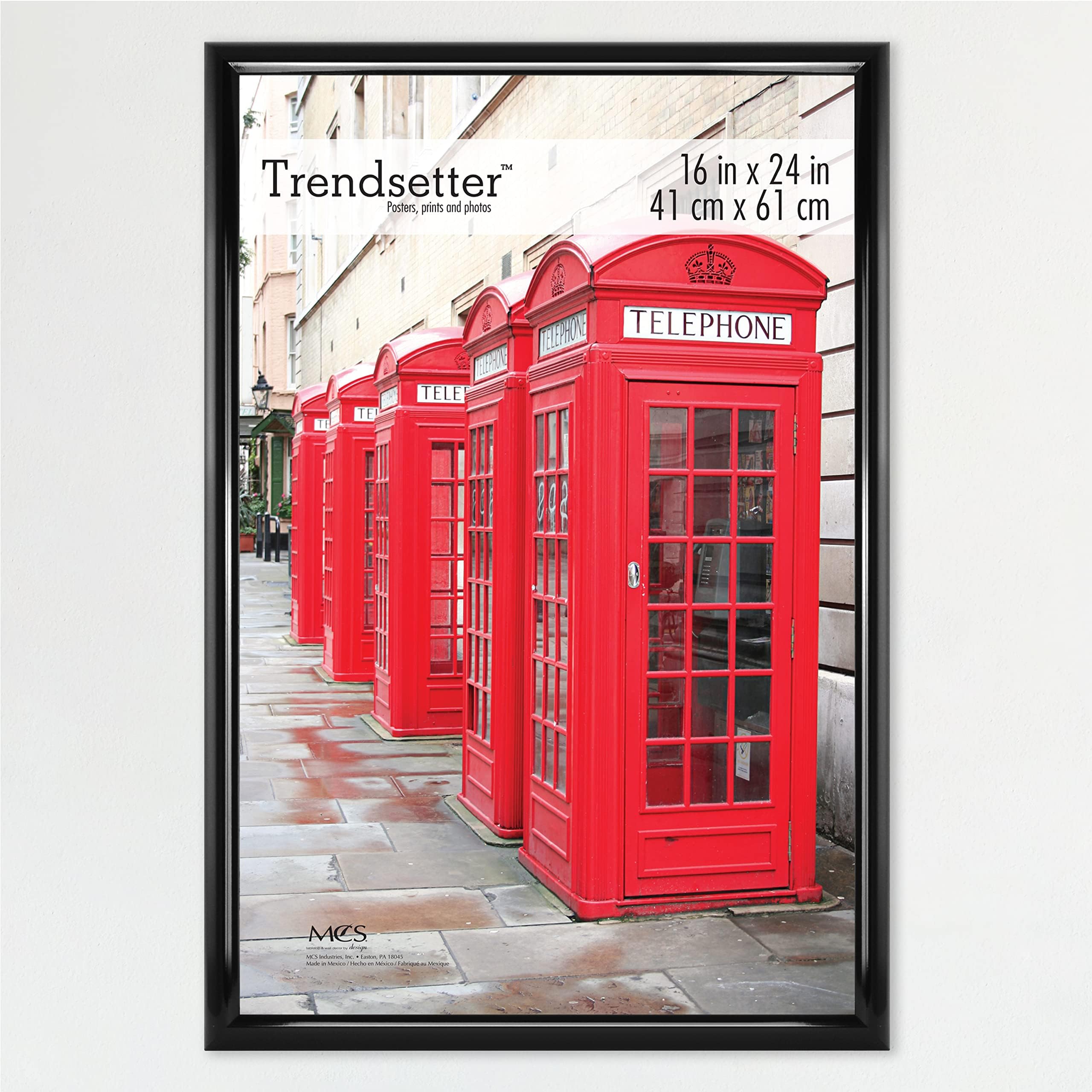 MCS, Black 16x24 Inch Trendsetter Poster Frame, 16 x 24