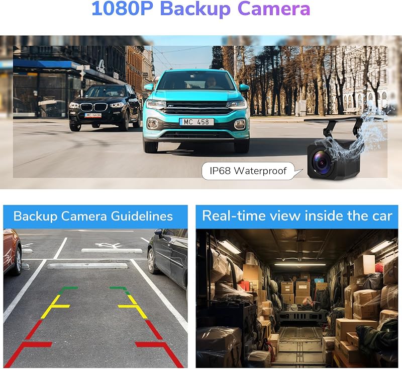 Eonon 10.26" IPS Autórádió Wireless CarPlay Android 4K Kamera SD Kártya