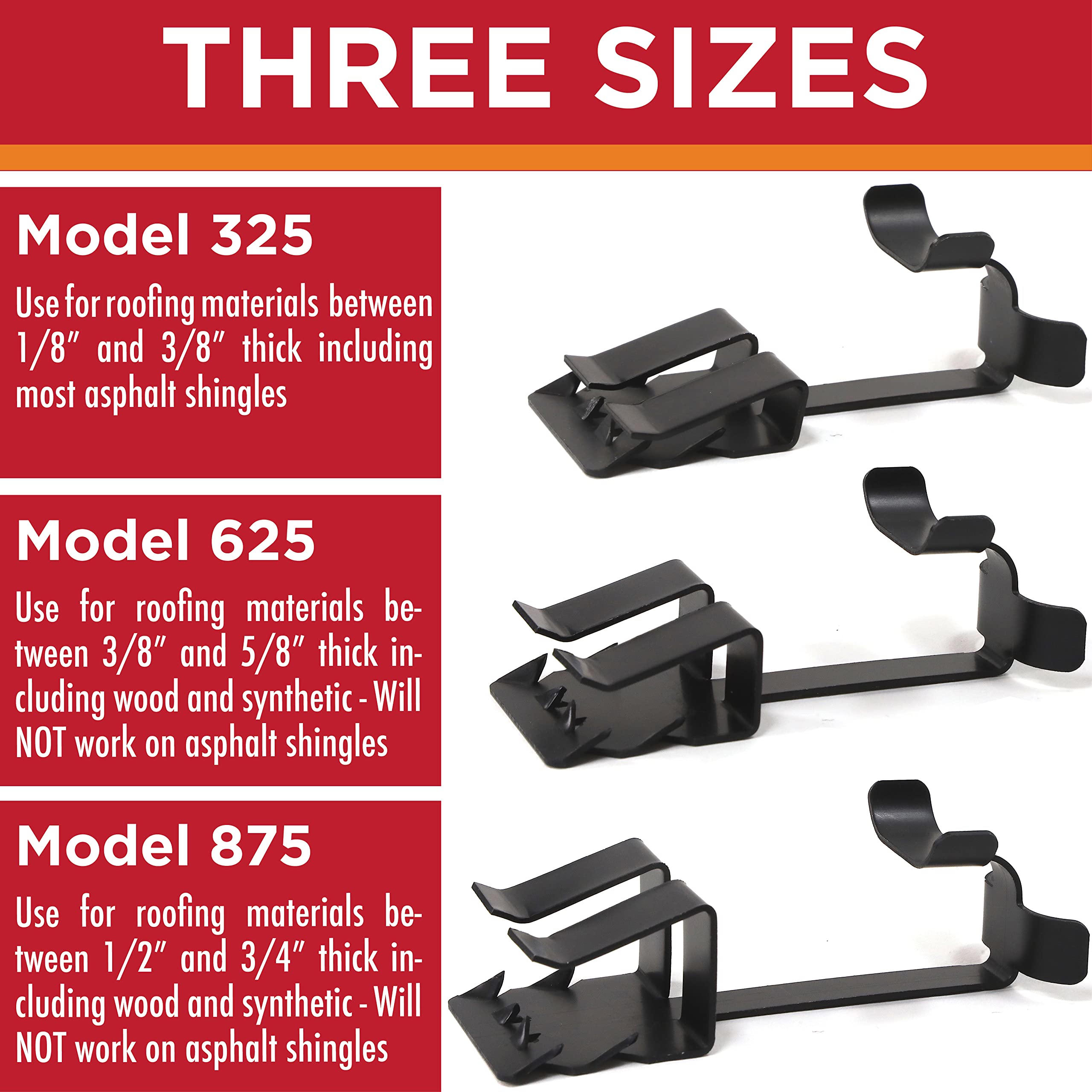 Roof Clips for Roof Heat Cable Installation (.825-25 Pack) — Amazon image 2