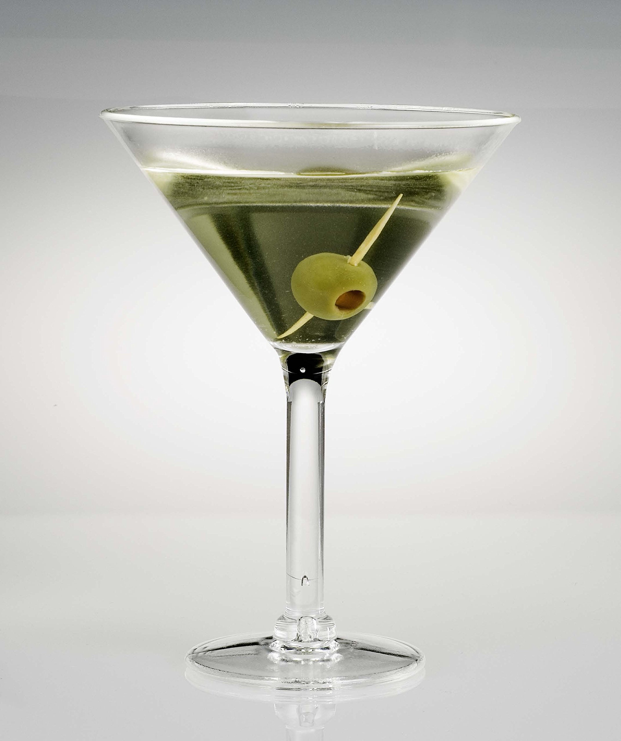 Tooters Promotions Tooters Promotions Plastic Martini Glass, 6 Glasses