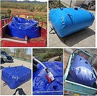 Vista 6 de Tanque de agua portátil de 30 galones, bolsa de almacenamiento plegable, bolsa de almacenamiento Bob de 110 L con válvula para camping, RV