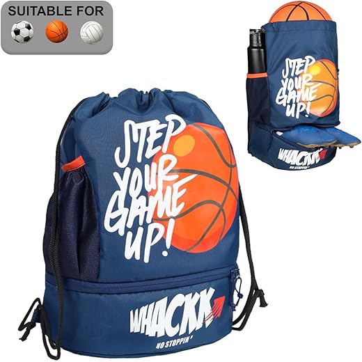 WHACKK Blitz Blue Drawstring Backpack